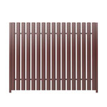 Забор из штакетника 1,5м М-образного с ушками шоколадно-коричневого