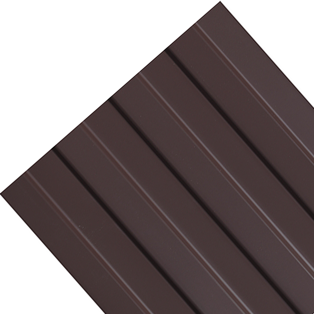 Профнастил С8 0,4мм Длина 2,5м RAL 8017 Шоколадно-коричневый