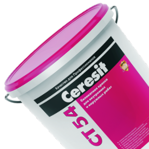 ЦЕРЕЗИТ CT 54 Силикатная краска для внутренних и наружных работ Ceresit 15 кг