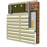 Комплект стены из сайдинга Grand Line "Корабельный брус" с утеплением 100мм