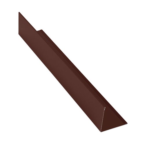 Аквасистем Угловая планка (внешняя) 2м (RAL 8017 - шоколадно-коричневый)