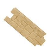 Фасадная панель Grand Line Крупный камень песочная  (1,1025(0,982) х 0,412(0,390) 0,37 м2